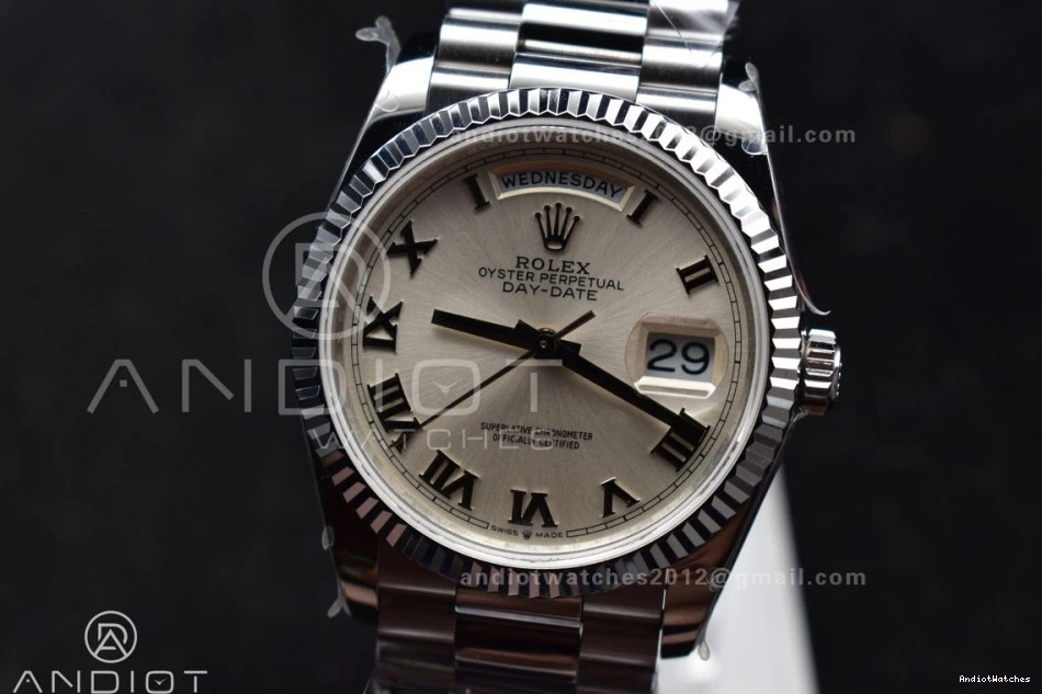 Dial Bracelet vr3255 Roman Unisex Edition Stick 36 Weight) DayDate 688 Steel President (Gain QF Best SS 904L on White V5 0407